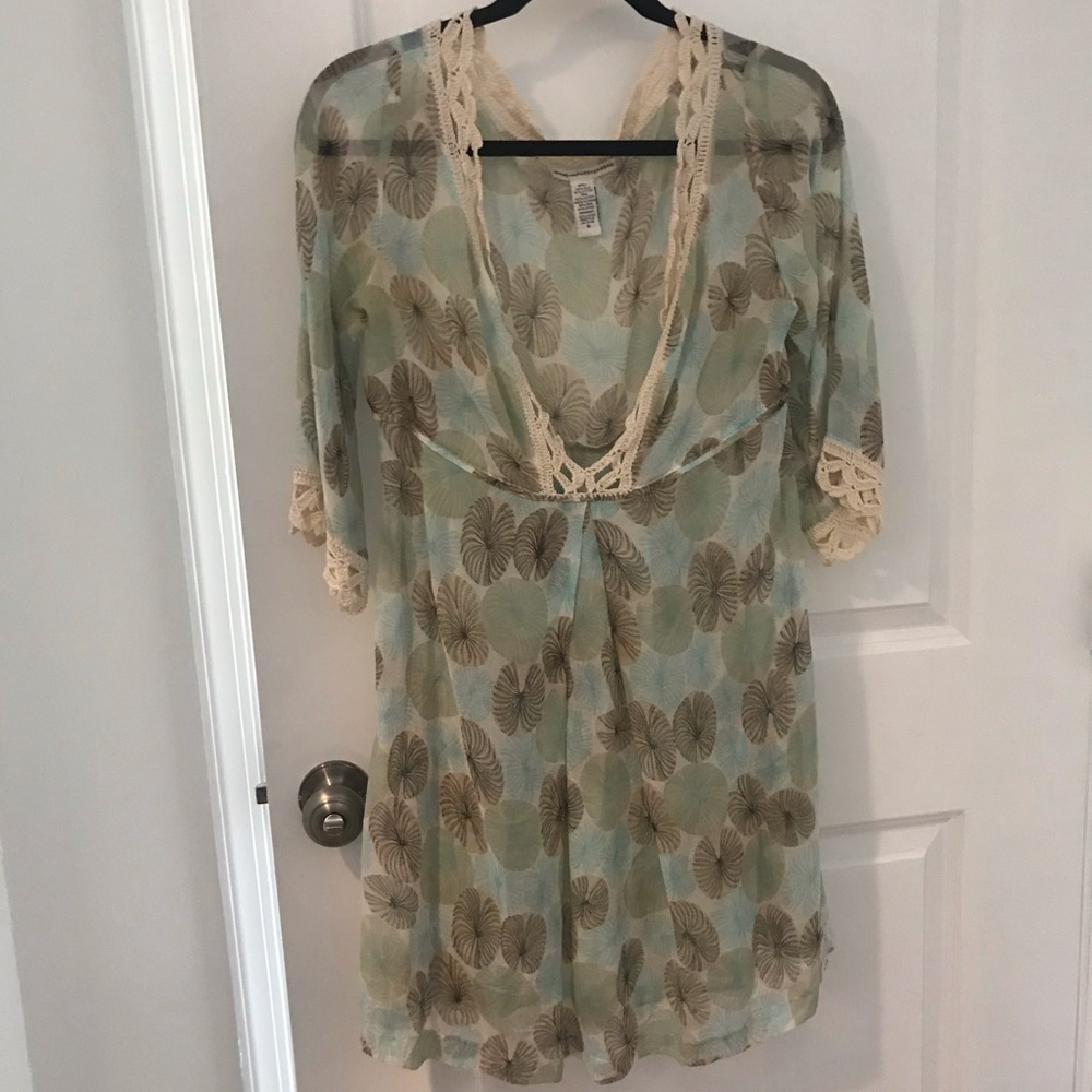 Diane von Furstenburg Sheer Caftan